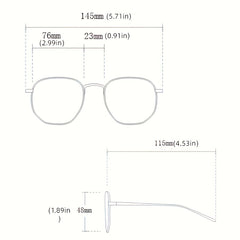 Futuristic Y2K Star Sunglasses Rimless Wrap Around Glasses