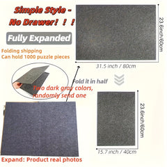 Foldable Puzzle Board Felt Mat for 1000pcs Games