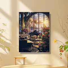 Seascape Piano Room 40 64x50 DIY Acrylic Painting by Numbers Kit