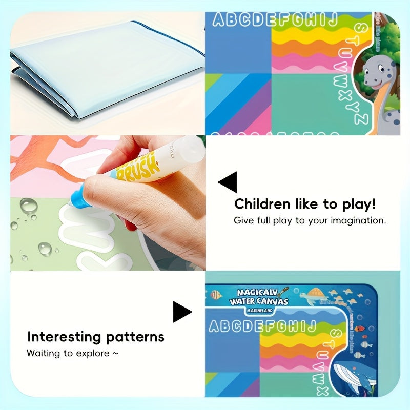 Magic Doodle Mat with Alphabet & Numbers, for Kids 3-6 Years