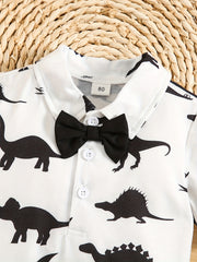 Baby Boy Dinosaur Suit Short Sleeve Overall Pants