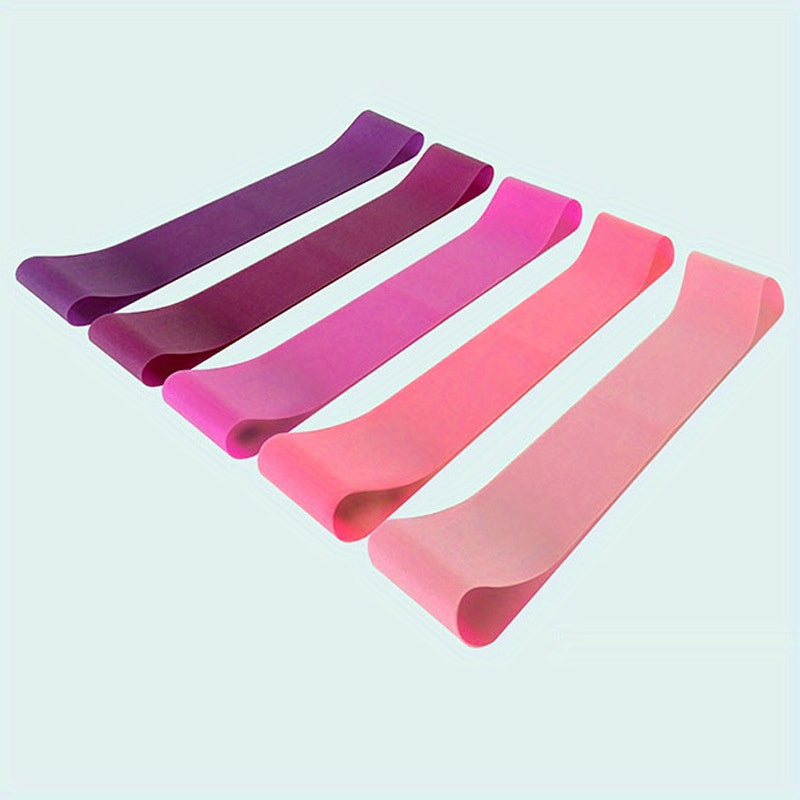 5pcs Yoga Elastic Resistance Band for Legs Shaping Deep Squat Hip