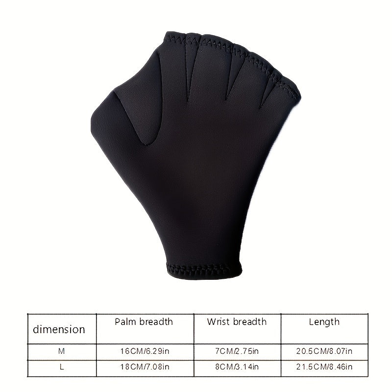 Non-slip Swimming Webbed Gloves Unisex Sports Hand Fins