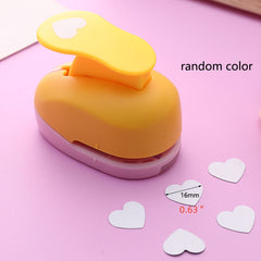 1pc Heart Hole Paper Punch DIY Embossing Device Random Scrapbooking Card Making
