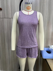 Tank Top & Lounge Shorts Pajama Set for Women