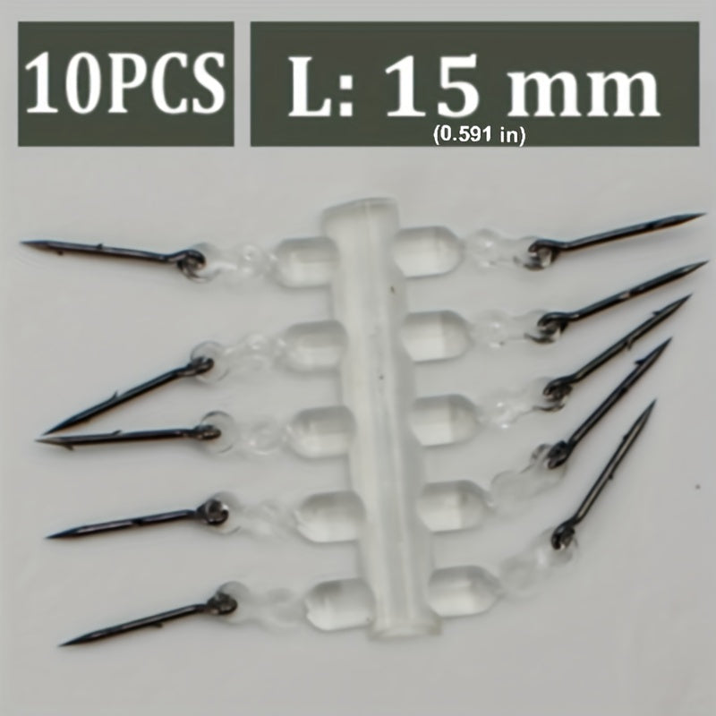 10pcs Metal Spike Bait Hook Set Fishing Tackle Accessories