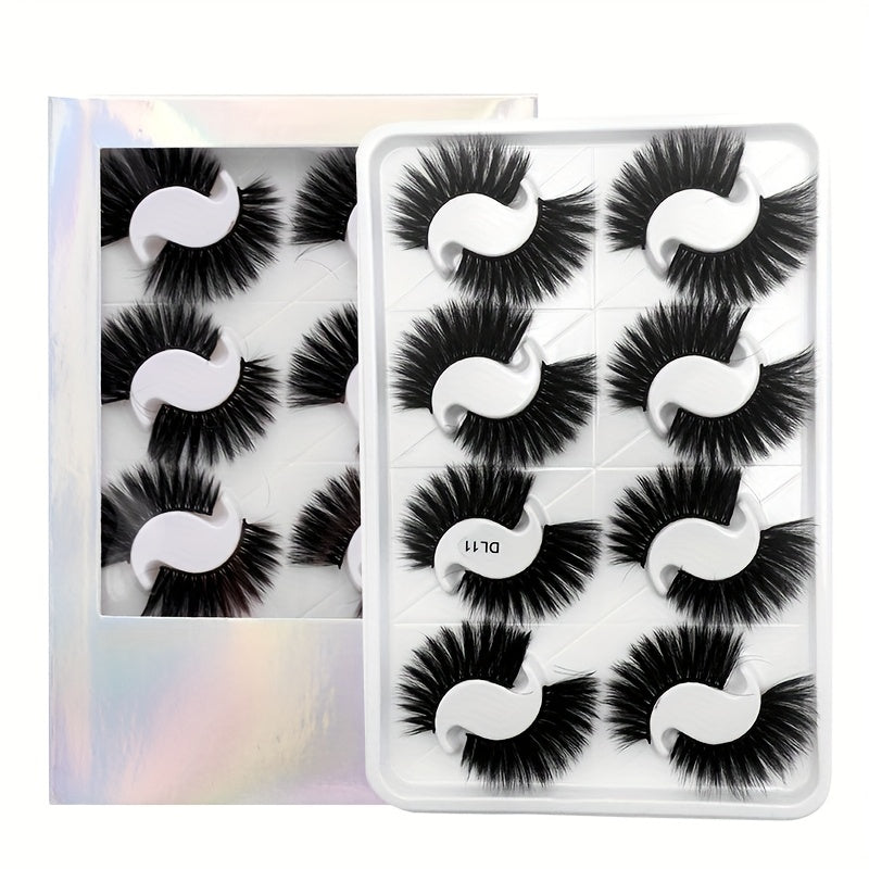 6D Fluffy Wispy Natural Volume False Eyelashes for Wedding Makeup