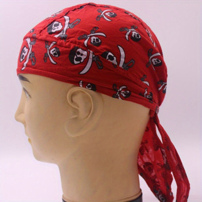 Pirate Hat Outdoor Bandana Multicolor Headgear Full Cotton