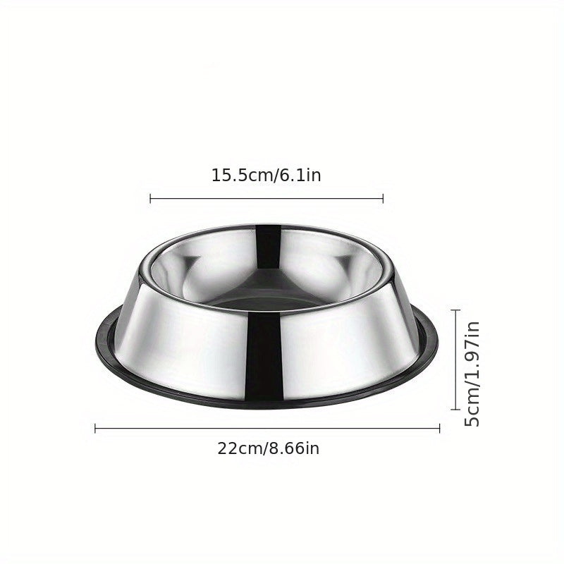 Stainless Steel Anti Slip Dog Bowl for Water and Food