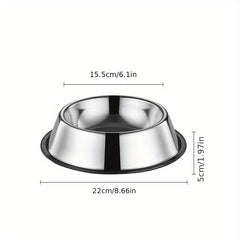 Stainless Steel Anti Slip Dog Bowl for Water and Food