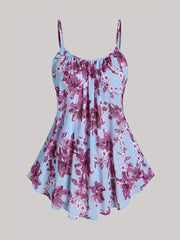 Eyelet Embroidered Short Sleeve Cardigan & Cami Top Two Piece Set