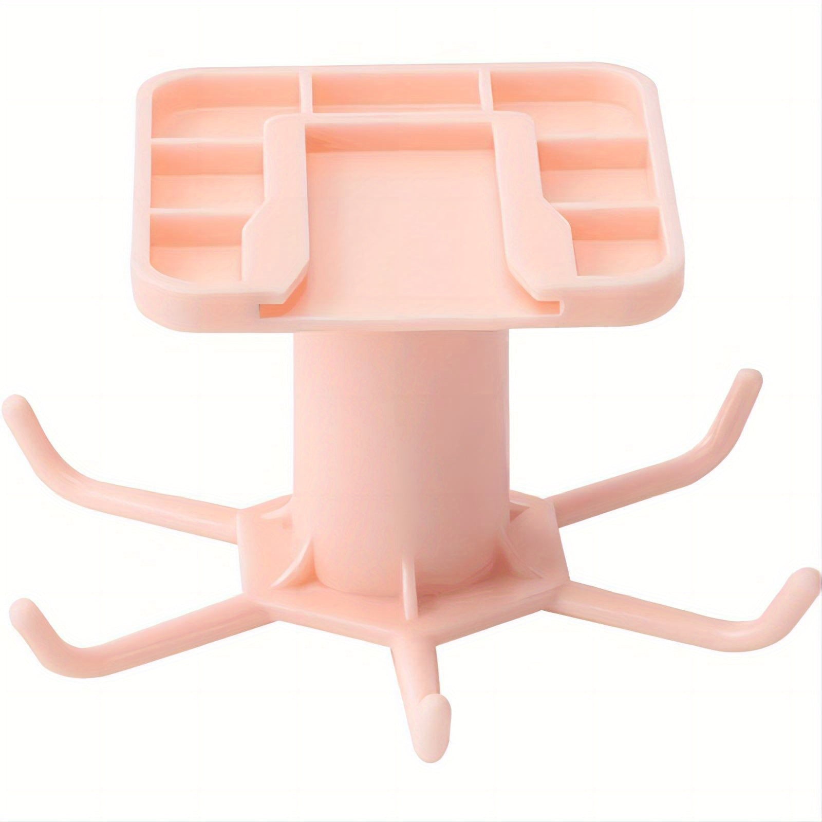 360 Rotating Hook Organizer Self Adhesive Towel Rack Kitchenware Storage Hanger