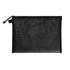 10pcs Large A4 Mesh Zipper Pouch File Bags for Classroom Organization