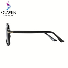 OUWEN Retro Oversized Square Pilot Polarized Men's Sunglasses