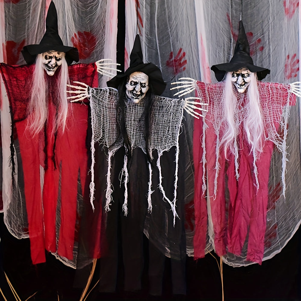 Hanging Witch Ghost Set Halloween Decoration