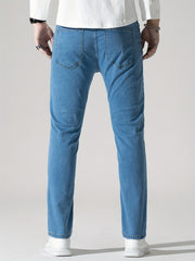 Men's Distressed Slim Fit Ripped Jeans