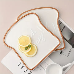 2 Pcs Ceramic Breakfast Plate Steak Pasta Sushi Dish