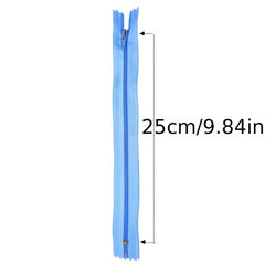 5pcs 9.8" Nylon Zippers for Sewing Crafts - DIY Clothing Decoration