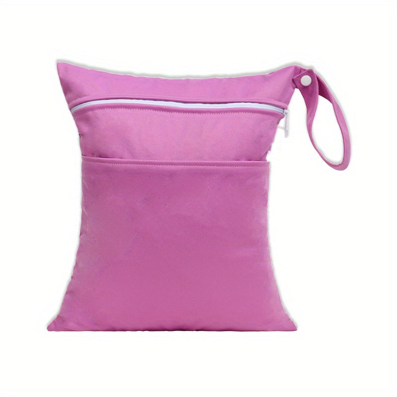 Children's Plain Diaper Bag Double Pocket Diaper Storage Bag