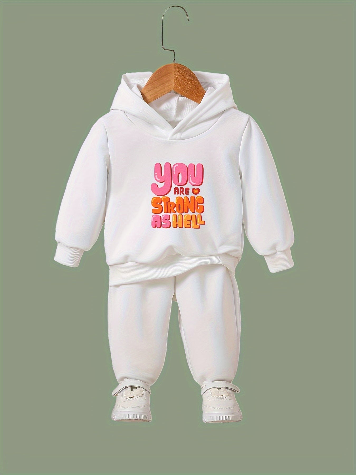 Strong As Hell Hooded Sweatshirt Girls Comfy Hoodies Pullover & Sweatpants