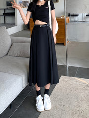 High Waist Pleated Skirt for Spring & Summer