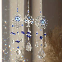 Rainbow Maker Tree Of Life Glass Prism Suncatcher Window Pendant Decor