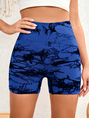 Tie Dye High Waist Yoga Shorts for Women