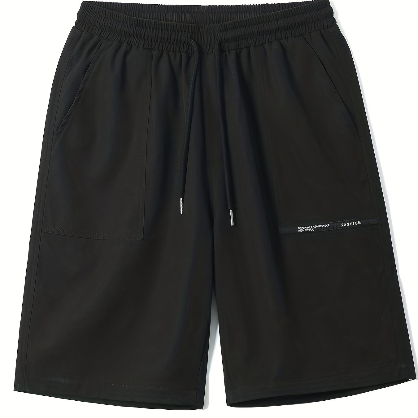 Men's Breathable Solid Shorts With Side Pockets