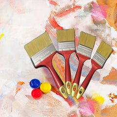 4pcs Nylon Brushes for Paint BBQ Cleaning Dusting & OilPainting