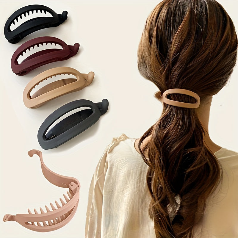 Aylhfo Acrylic Hair Claw Clips Matte Finish for Stylish Ponytails & Updos