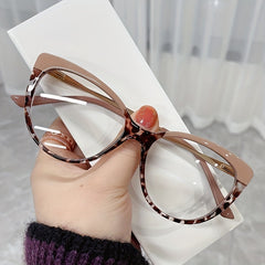 Anti Blue Light Cat Eye Glasses Metal TR90 Frame