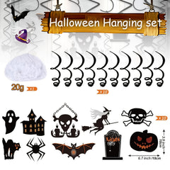 Halloween Hanging Swirl Spiderweb Cobweb Party Decorations