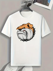 Cartoon Print Men's Graphic T shirt for Summer