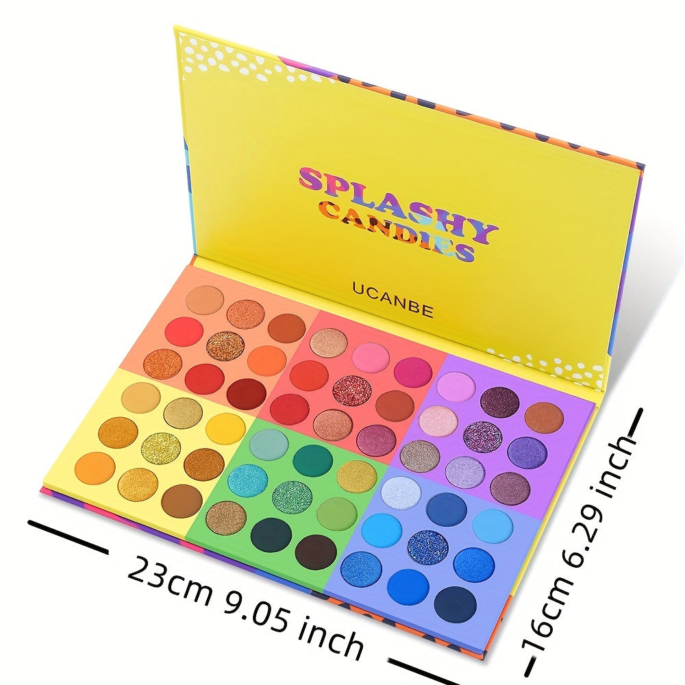 UCANBE Splashy Candies Eyeshadow Palette - 54 Shades