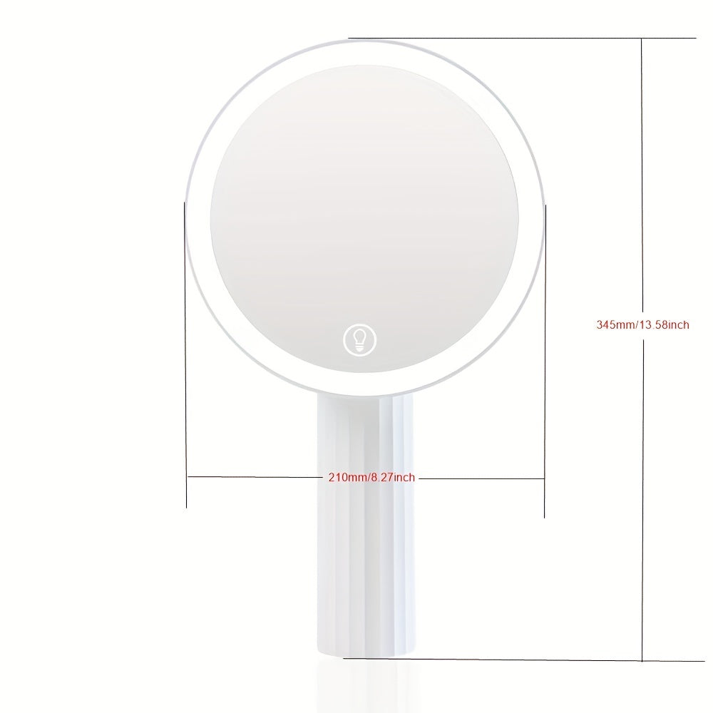 Rechargeable Makeup Mirror with 46 LED Lights & 3 Lighting Modes