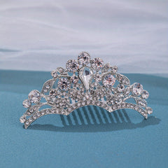 Rhinestone Crown Hair Comb for Girls