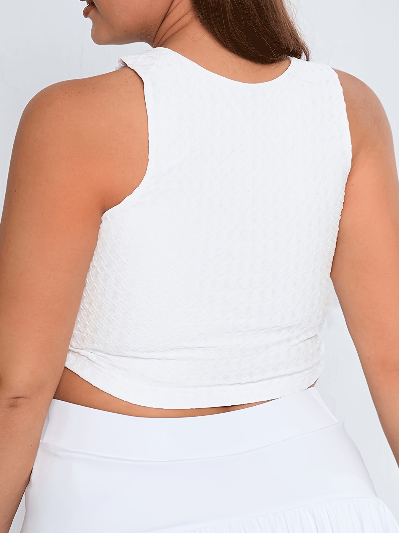 Solid Textured Non Padded Racer Back Yoga Workout Bra