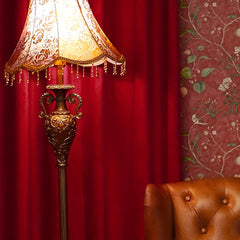 Red Solid Fleece Curtain Thickened Soft Material