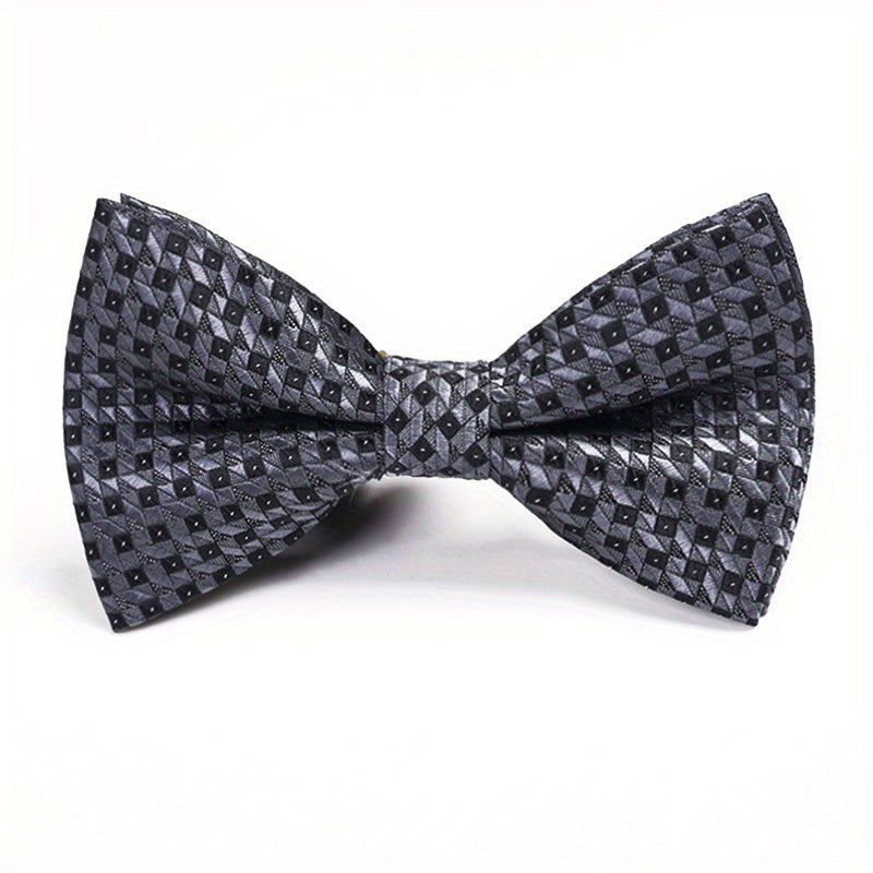 Men's Jacquard Bow Tie Casual Silk Bow Tie