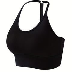 Seamless Halter Sports Bra Adjustable Yoga Fitness Bra