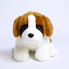 Large St Bernard Plush Dog Toy Soft Realistic Stuffed Animal