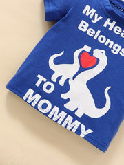 Baby Boys Dino Graphic Tee for Spring Summer