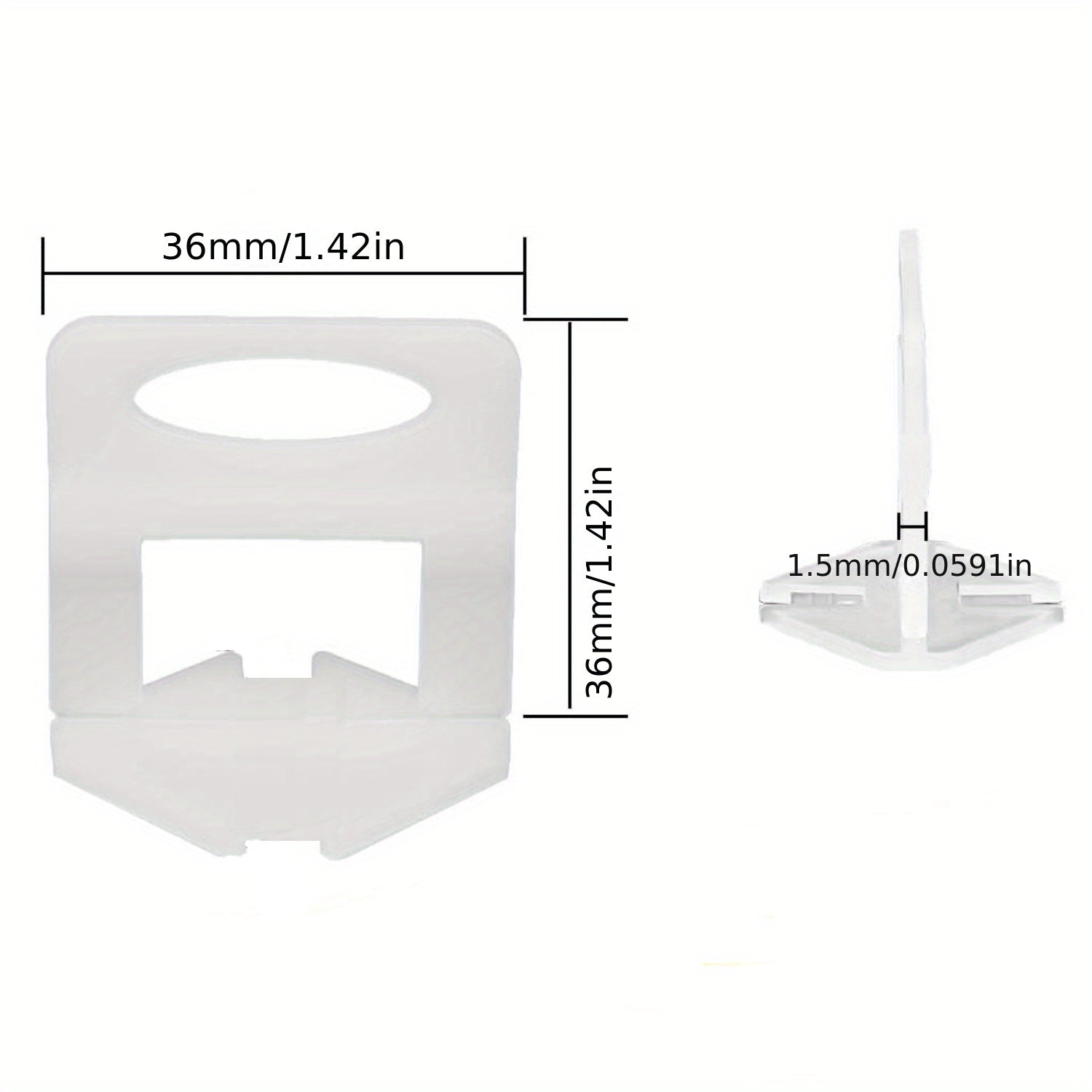 500pcs Tile Leveling Clips 1.5mm 2mm 3mm
