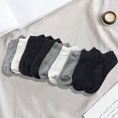 10-Pair Summer Low Cut Socks for Outdoor Fitness