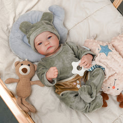 Realistic 18" Reborn Baby Boy Doll Vinyl Body