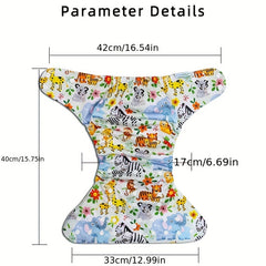 Kawaii Flowers Infant Cloth Diapers Leak Proof Diaper Pants