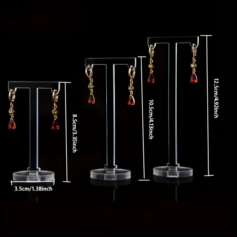 Acrylic Earrings Jewelry Display Stand Set
