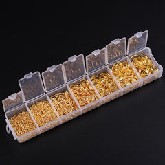 1450 PCs Open Jump Rings 3mm 10mm Jewelry Making Hand Craft