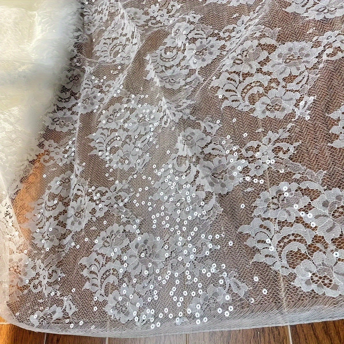 Sequins DIY Clothing Accessories Bead Pieces Lace Fabrics DIY Skirt Wedding