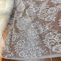 Sequins DIY Clothing Accessories Bead Pieces Lace Fabrics DIY Skirt Wedding